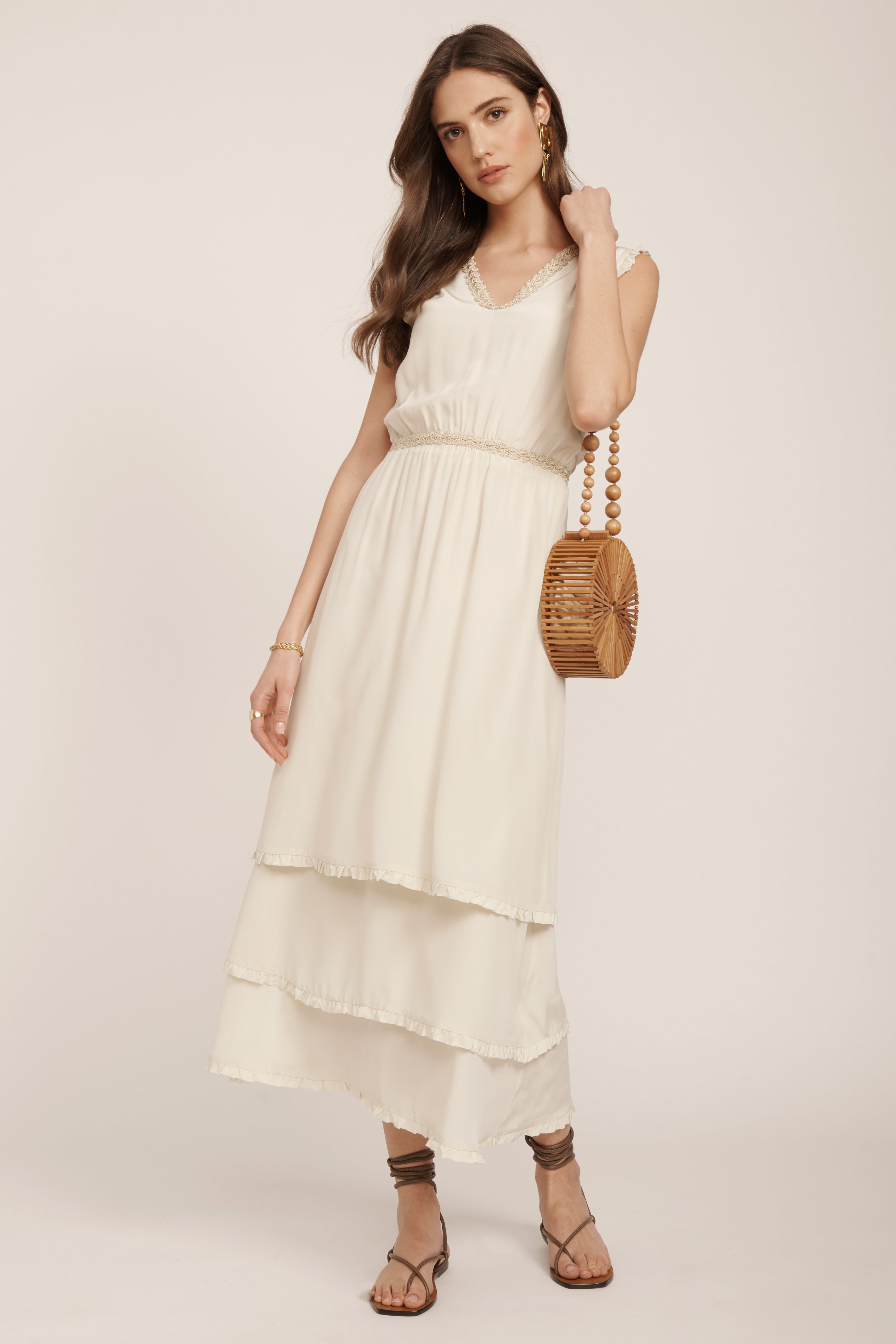 The Mia Dress - Sand