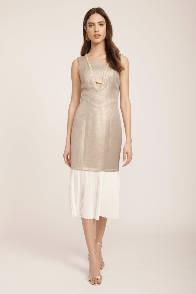 The Clara Dress - Gold Thea Valentina The Clara Dress - Gold Thea Valentina